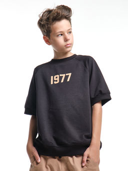 Футболка для мальчика одежда детская подростковая UD 7995 черный