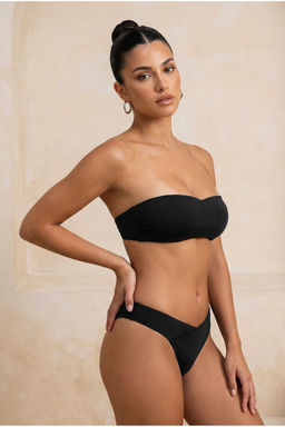 TRENDYOLMILLA Siyah V Kesim Brazilian Bikini Alt? TBESS21BA0168  фото 39