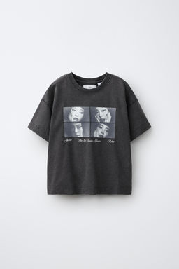 CAMISETA ESTAMPADO FOTOGRAFICO JENNIE RUBY® / Gris antracita