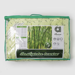 Одеяло всесезонное Адамас Бамбук, размер 200х220 5 см, 300гр/м2, чехол тик, цвет микс  фото 5