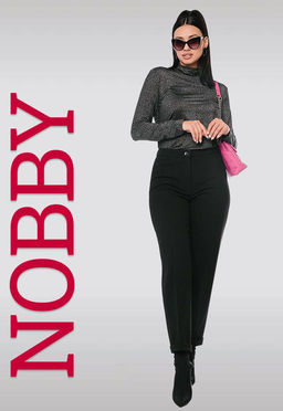 NOBBY, Женские брюки 971 (черный габардин)
