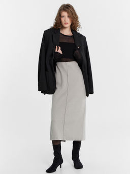 Юбка женская серая средне -серый меланж 4425-В 152800