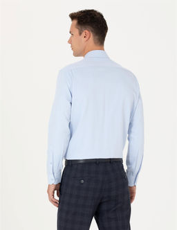 A__k Mavi Regular Fit Uzun Kollu Basic G_mlek