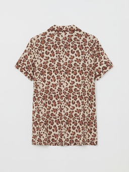 Leopar Desenli Kad?n ?ortlu Pijama Tak?m?