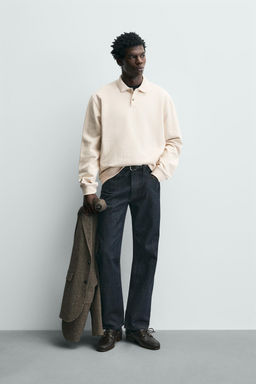 TEXTURED REGULAR FIT POLO SHIRT