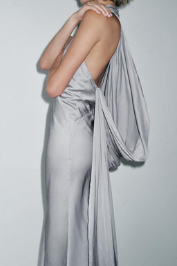 LIMITED EDITION SATIN CAPE DRESS - Zara фото 3