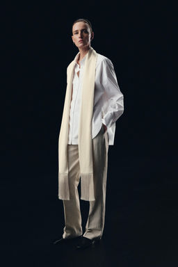 CAMISA PA?UELO FLECOS ZW COLLECTION / Blanco - Zara фото 3