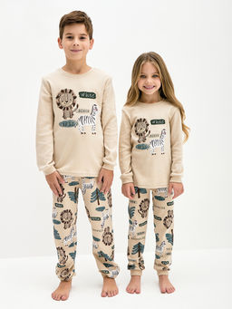 Бежевая пижама для мальчика - Kogankids фото 22