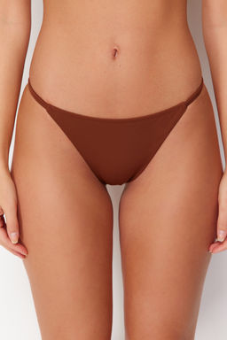 TRENDYOLMILLA Kahverengi Biyeli Brazilian Bikini Alt? TBESS22BA0232  фото 18