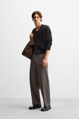 STRAIGHT-LEG JOGGER WAIST TROUSERS - Zara фото 4
