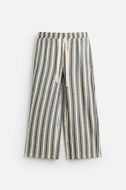 STRIPED JACQUARD TROUSERS - Zara фото 7