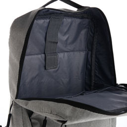 Рюкзак городской на молнии, с USB, 4 кармана, размер 30×12×43 см, серый