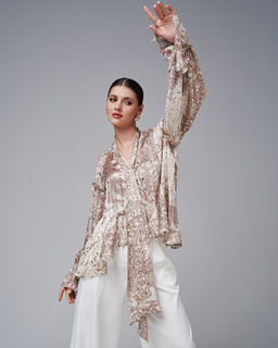 в стиле БОХО блузка из шифона - Sahar art lab фото 9