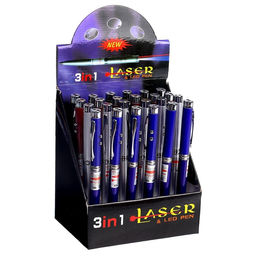 Цена за 24 шт. Ручка-фонарик Лазер, цвета МИКС - Simaland фото 5