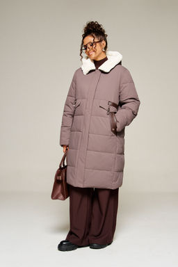 Пальто Beautiful Free 8019 дымчато-лиловый