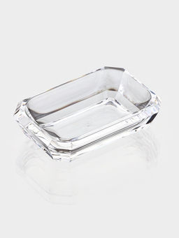 Набор для ванной «Кристалл», 4 предмета, дозатор, 2 стакана, мыльница