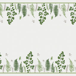 Скатерть 145х145см "Ботаника", длина стола до 110см, на 4 персоны, рогожка 186г/м2, хлопок 100%, упаковка классическая 28х41см, "Домашняя мода" (Россия)