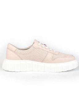 05-PDA97-2 PINK Кроссовки женские (натуральная кожа)