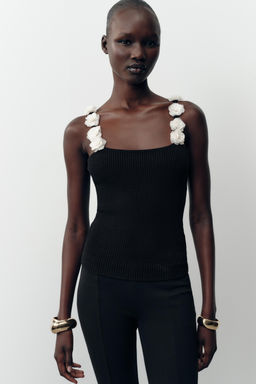 FLORAL KNIT TOP - Zara фото 2