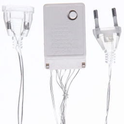 Гирлянда для дома ЗАНАВЕС ш3,0* в2,5 м 480 ламп LED, прозрач.пров, 8 реж, IP-20, Белый (возможность соединения)
