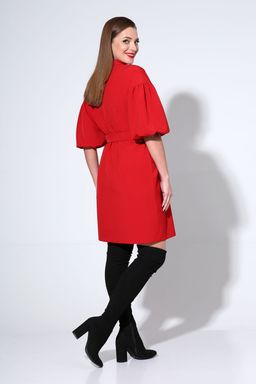 Платье Liona Style 814 красный  фото 2