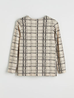 Bisiklet Yaka Desenli Bluz