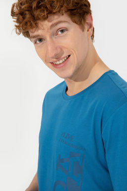 Erkek Petrol Bisiklet Yaka Ti__rt