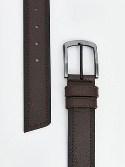 Deri G?r?n?ml? Erkek Kemer