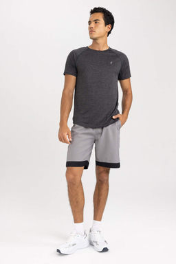 DeFactoFit Спортивная футболка Slim Fit с круглым вырезом и короткими рукавами  фото 2