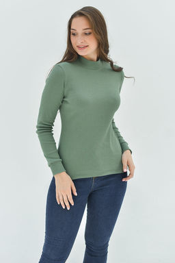 Водолазка кашкорсе рубчик Хлопок 95% лайкра 5%(стойка) - Оптима фото 40