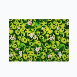 Скатерть рогожка 150х250, Яблоки