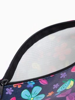 Цена за 3 шт. Косметичка на молнии, фиолетовая, разноцветная