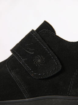 Ботинки женские демисезонные черные 209.NATAbl.Черная замша/Шерсть