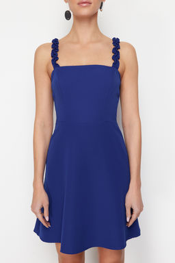 TRENDYOLMILLA Sar? A Kesim Kare Yaka Ask? Detayl? Mini Dokuma Elbise TWOSS22EL2175  фото 22