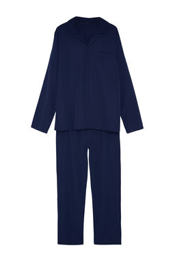 TRENDYOL MAN Gri Regular Fit Dokuma Pijama Tak?m? TMNAW24PT00057 - Trendyolmilla фото 10