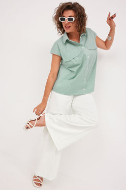 Блуза BegiModa 4125-Р шалфей