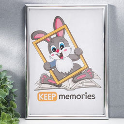 Фоторамка для фото 21×30 см Keep memories, Gabriella, пластик, серебро