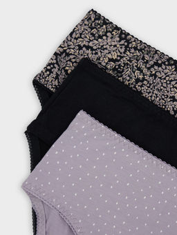 Цена за 2 штуки! Трусы женские макси с принтом в наборе, 3 шт - Mark formelle фото 10