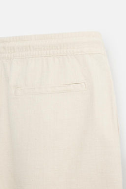 TEXTURED REGULAR FIT BERMUDA SHORTS - Zara фото 19