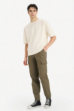 Regular Jogger Kargo Cepli Gabardin Pantolon - Defacto фото 2