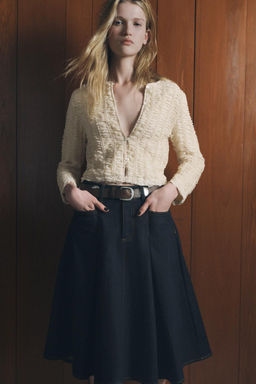 TEXTURED KNIT CARDIGAN - Zara фото 3