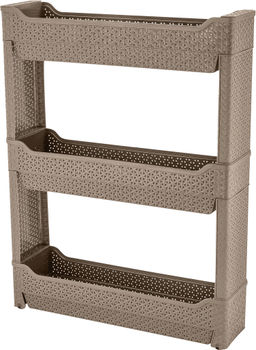 Этажерка узкая 3-полки Wenge узкая, арт. 2213077