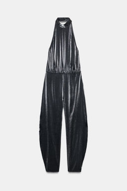 HALTER JUMPSUIT WITH PUFFED HEM - Zara фото 3