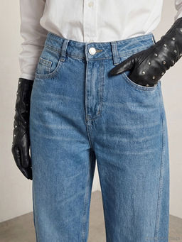 Wideleg Kad?n Jean Pantolon