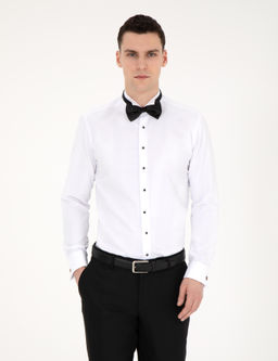 Beyaz Slim Fit Smokin G_mlek