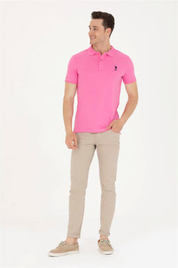Мужская розовая базовая футболка - U.s. polo assn фото 11