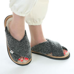 Тапочки-слайдеры арт. М4/02-03 Антрацит