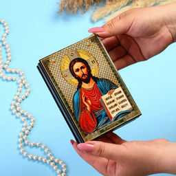 Шкатулка Спаситель 10?14 см, лаковая миниатюра - Simaland фото 3