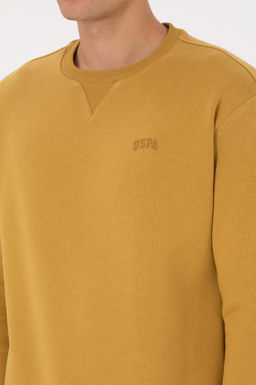 Erkek Hardal Basic Sweatshirt - U.s. polo assn фото 7