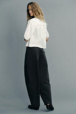 EMBROIDERED PETER PAN COLLAR SHIRT - Zara фото 5